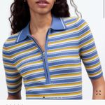 Madewell Half Zip Johnny Collar Polo Top Size XS Photo 2