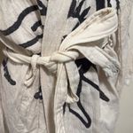 Handmade in turkey 100% muslin cotton sun Motif Cream and Black Robe kimono Size undefined Photo 4