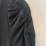 Loft black short sleeve basic dress with ruched sleeves and circle skirt small Photo 5