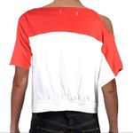 Free People red white Field Goal tee small new Photo 1