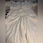 Farm Rio  Off-Shoulder Lace Jumpsuit in White Photo 10