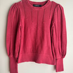 Women's Pink Lauren Ralph Lauren Marmie Sweater Balloon Sleeves 100% Cotton S Photo 0