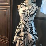 Iz Byer Vintage 90s  Women's Dress Medium Black and White Photo 5