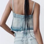 ZARA  Denim Skirt Strappy Crop Tank Top ( M ) Photo 1