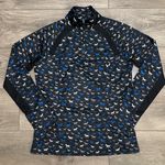 Ariat  Tek Sunstopper 2.0 1/4 Zip Baselayer Horde Print Black Blue Size Medium Photo 0