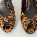Stuart Weitzman Animal Print Twisted Front Platform Shoes Photo 1