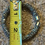 Women’s vintage silver/crystal rinestone bracelet‎ one size stretches Silver Photo 5