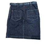 Holding Horses Anthropologie  Patterned  Patch Dark Wash Denim Pencil Skirt Photo 1