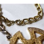 Maltese Cross Honor, Protection, Courage Gold Tone Link Chain Pendant Necklace Photo 2