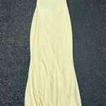 Windsor Yellow Glittery Maxi Prom Dress Photo 0