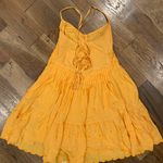 Urban Outfitters Orange Embroidered Flare mini Dress Size XS Photo 2