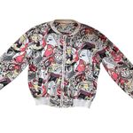 Women’s artsy Abstract Picasso style lightweight multicolored jacket Multiple Size M Photo 7