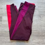 Athleta  Burgundy and Red Colorblock Leggings size s Photo 10