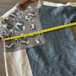 JODIFL  Animal Print Color Block Crewneck Sweater Women’s size Small​ Photo 7