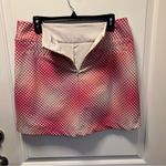 Nike Golf Dri Fit Tan Magenta Tennis Skirt Striped Skort Sz 10 like new Photo 4