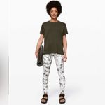 Lululemon  All Yours Boyfriend Tee Shirt in Dark Olive - Size 4 Photo 2