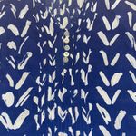 Maeve Anthropologie  Caravane Blue white graphic mini tunic dress Photo 3