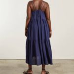 Everlane  Tiered Dress gingham check billow maxi womens Green (small) minimalist Photo 3