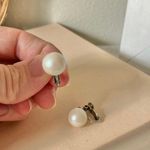 Pink Iridescent Pearl Screwback Earring Vintage “Kittie” Classic Feminine Jewelry Photo 5