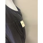 Aerie  Dark Gray Gauze Overalls Pockets Adjustable Straps Rolled Hem Medium NWT Photo 6