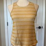 W5  Women’s Yellow Striped Sleeveless Top Small Photo 0