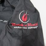 Brooks Marathon Finisher Rock N Roll Windbreaker Full Zip Jacket Women L Blk Red Photo 8