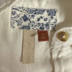 Anthro l Pilcro Ruffled Placket Shirt White Photo 4