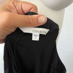 Vintage 90s Chaiken sleeveless black crew neck zipper front tunic blouse size 6 Photo 1