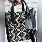 Kate Spade | flower jacquard mini Manhattan tote crossbody Photo 9