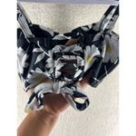 Unique Vintage Womens Swim Top Size XS Black & White Daisy Print Southampton Photo 2