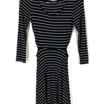 American Eagle 3/$30 | Soft & Sexy Black & White Stripe Skater Dress S Photo 0