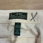 Ralph Lauren NWT Lauren  Women’s Cream Corduroy Straight Leg Pant Size 16 Photo 3
