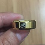 Gold Titanium Kansas City Chiefs Ring Photo 0