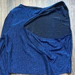 Dream Bandits NAVY RUNNING WILD ASYMMETRICAL CROP TOP Photo 3