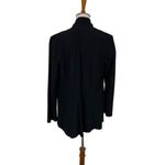 Eileen Fisher  Black Open Front Long Sleeve Lightweight Cardigan Jacket Small Photo 3