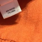 Monteau Linen Rayon Blend  Orange Cap Ruffle Sleeve Midi Maxi Dress Womens Small Photo 6