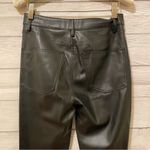 ZARA  Faux Leather Black Ankle Pants Photo 8