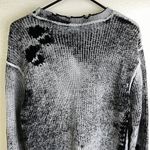 SER.O.YA Distressed Sweater XS Womens Black White Pullover Punk Grunge Goth NWOT Photo 6