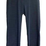 Banana Republic Women’s Logan Crop Pants Sz 6 Pin Stripe Blue & White Ins 24.5” Photo 0