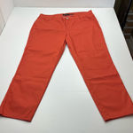Lafayette 148 New York Mercer Orange Pants Women’s Size 14 Stretch Office Work Photo 0