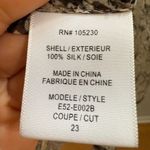 Equipment  FEMME 100% Silk Python Print Button Up Blouse Semi Sheer Blouse Small Photo 7