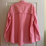 Eddie Bauer  Linen Blend Vented Roll Tab Sleeve  Breast Pocket Button Up Pink XL Photo 4