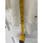 Viola White Knit Sleeveless Deep Scoop Neck Top Button Front Sz M Size M Photo 4