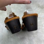 Vionic 381 Park Radia tortoise slip-on wedge sandals 2” size 7 velcro open toe Photo 5