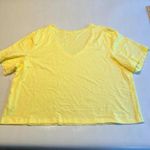 BP . Womens Yellow V Neck Short Sleeve T Shirt Top‎ Tee Plus Size 1X NWT Photo 6