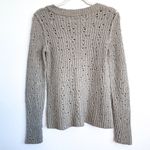 Free People Neutral Tan Beige Open Knit Sweater Photo 6