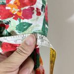 THML  Green Size XS Floral Shift Knee Length Sleeveless Dress Photo 5