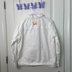 Breckenridge Vintage  women’s white floral butterfly embroidered button‎ jacket M Photo 6