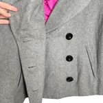 Merona Light Gray Wool Blend Double Breasted Peacoat Photo 11