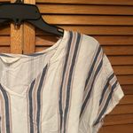 Marshalls Sim and Sam Women’s Blue and White Beachy Cropped Tie Top Sz S Photo 2